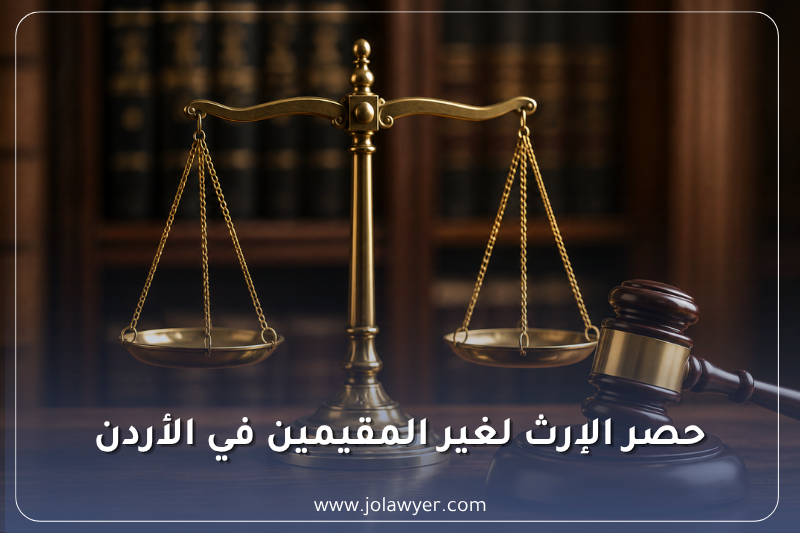 حصر الإرث لغير المقيمين في الأردن