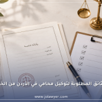 وثائق ومستندات توكيل محامي في الأردن من الخارج وإجراءات تصديق الوكالة