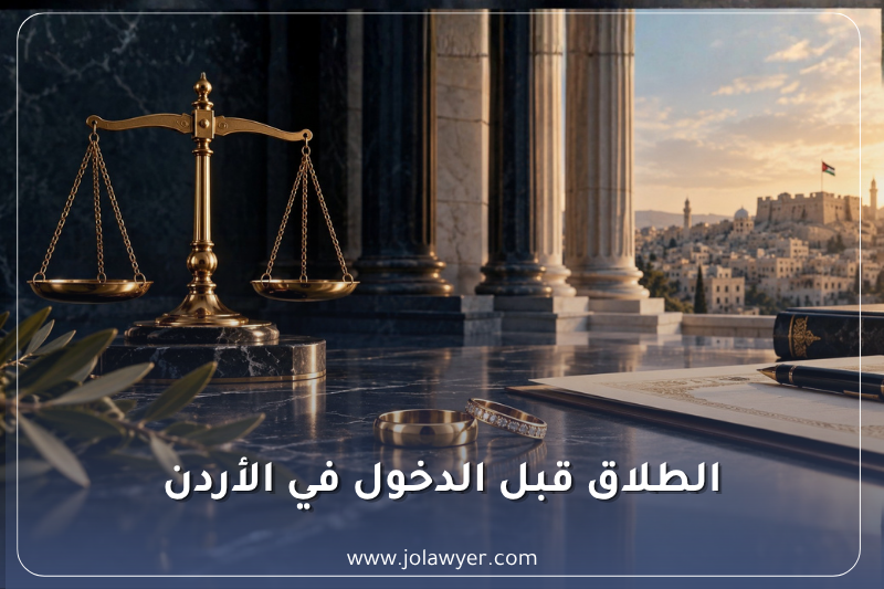 الطلاق قبل الدخول في الأردن